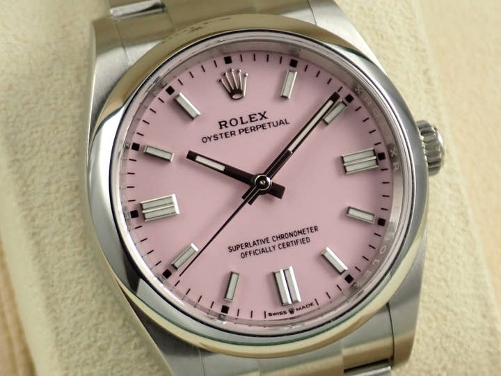 ロレックス オイスターパーペチュアル36 Ref.126000 ステンレススチール キャンディピンク文字盤