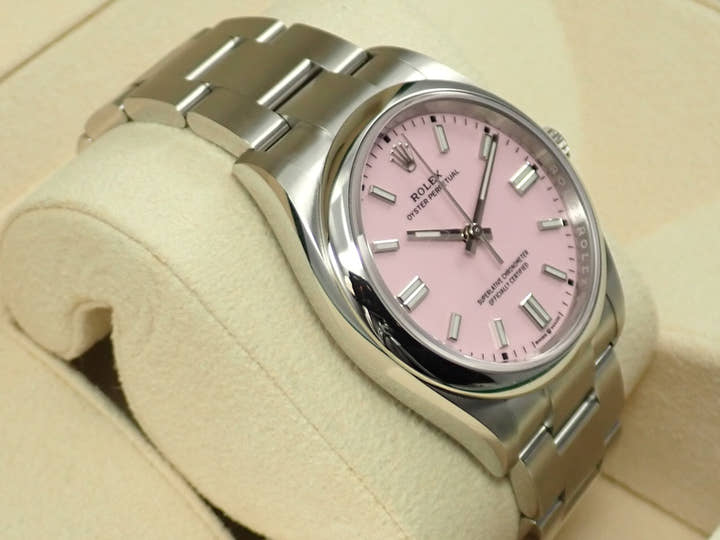 ロレックス オイスターパーペチュアル36 Ref.126000 ステンレススチール キャンディピンク文字盤