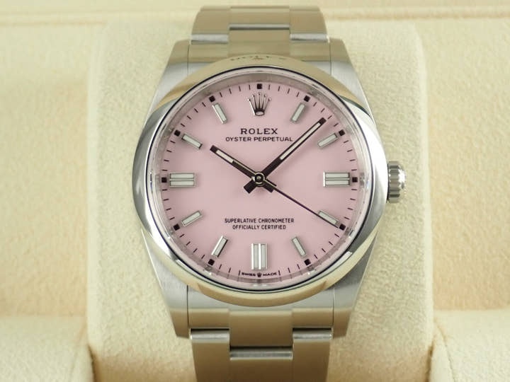 ロレックス オイスターパーペチュアル36 Ref.126000 ステンレススチール キャンディピンク文字盤