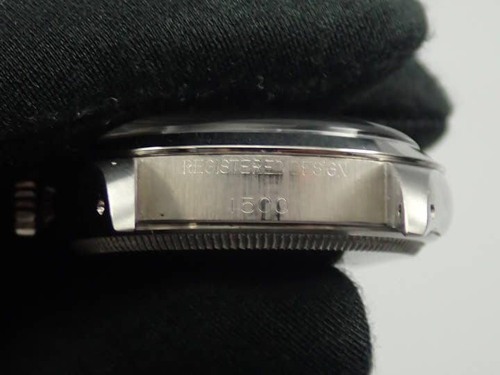 Rolex Oyster Perpetual Date Ref. 1500 Stainless Steel Black (Tropical) Dial Pre-owned 19SS3721