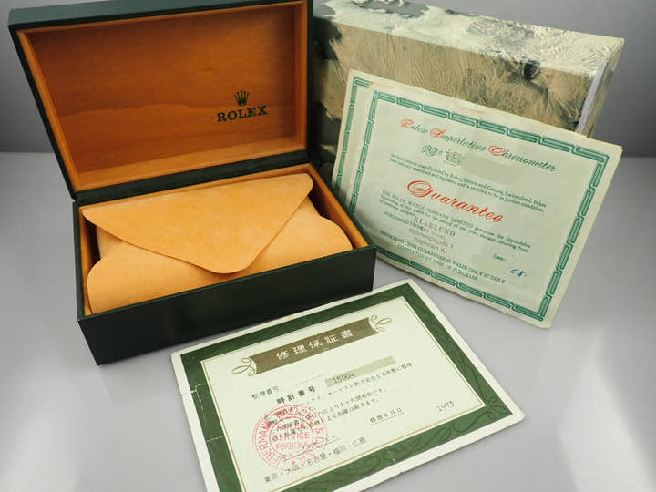 Rolex Oyster Perpetual Date Ref. 1500 Stainless Steel Black (Tropical) Dial Pre-owned 19SS3721