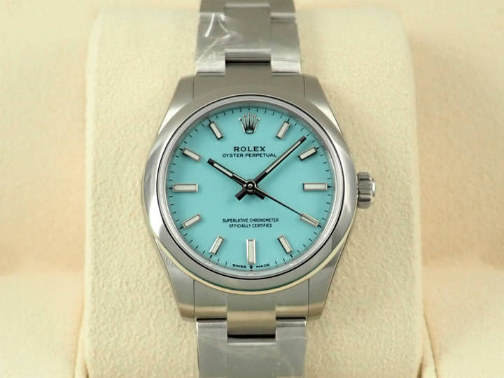 ロレックス オイスターパーペチュアル31 Ref.277200 ステンレススチール ターコイズ文字盤