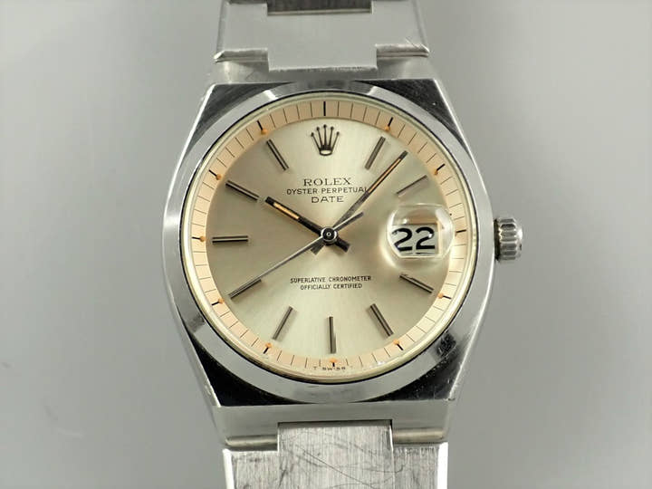ロレックス オイスターパーペチュアル デイト Ref.1530 ステンレススチール シルバー文字盤