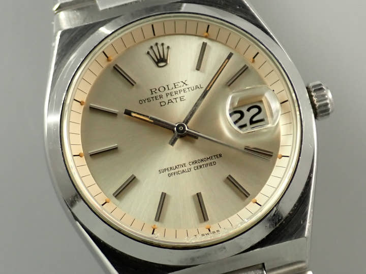 ロレックス オイスターパーペチュアル デイト Ref.1530 ステンレススチール シルバー文字盤