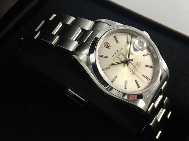 ロレックス オイスターパーペチュアル デイト TIFFANY&CO. Ref.15200 ステンレススチール シルバー文字盤