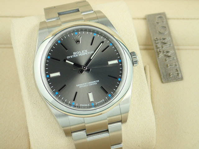 ロレックス オイスターパーペチュアル Ref.114300 ダークロジウム文字盤 中古 oyster-perpetual-29