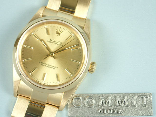 ロレックス オイスターパーペチュアル Ref.14208 シャンパン文字盤 中古 oyster-perpetual-20