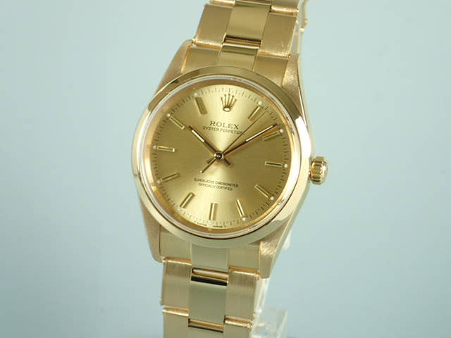 ロレックス オイスターパーペチュアル Ref.14208 シャンパン文字盤 中古 oyster-perpetual-20