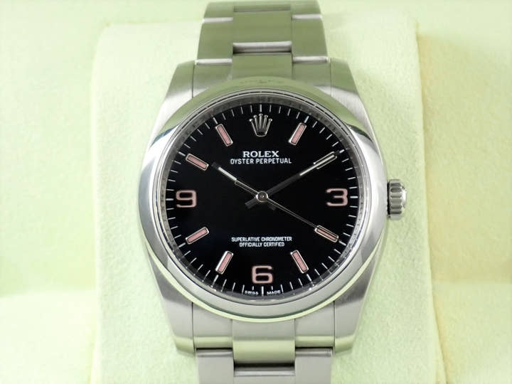 ロレックス オイスターパーペチュアル36 Ref.116000 ステンレススチール ブラック文字盤