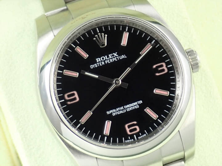 ロレックス オイスターパーペチュアル36 Ref.116000 ステンレススチール ブラック文字盤