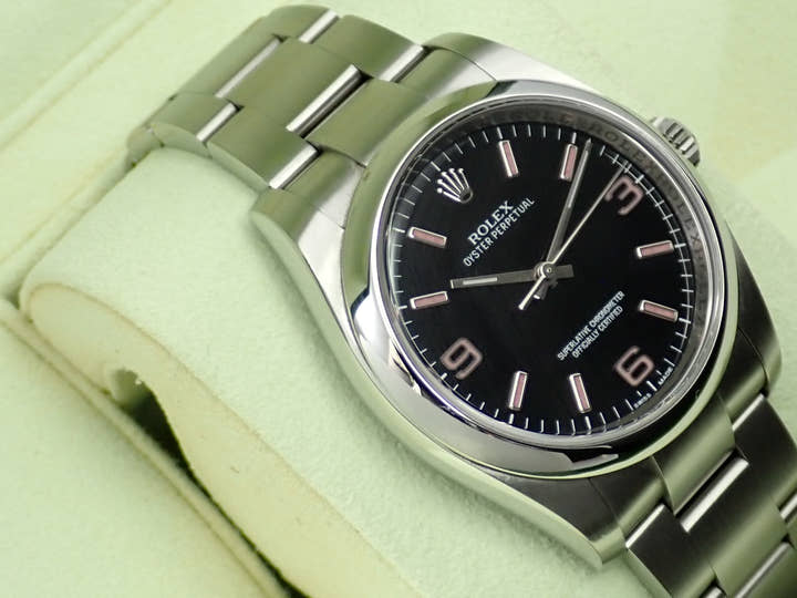ロレックス オイスターパーペチュアル36 Ref.116000 ステンレススチール ブラック文字盤