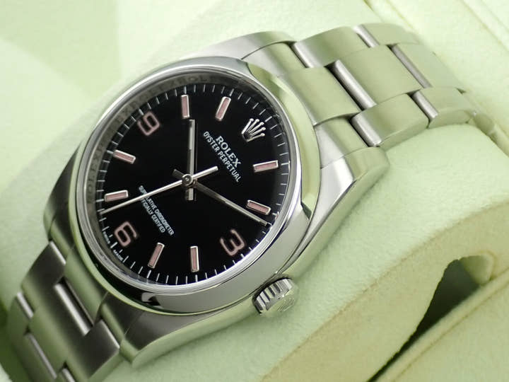 ロレックス オイスターパーペチュアル36 Ref.116000 ステンレススチール ブラック文字盤