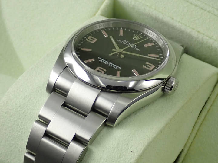 ロレックス オイスターパーペチュアル36 Ref.116000 ステンレススチール ブラック文字盤