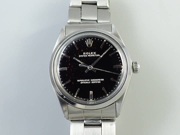 ロレックス オイスターパーペチュアル Ref.1002 ステンレススチール ブラック文字盤