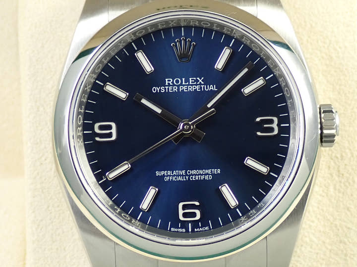 ロレックス オイスターパーペチュアル36 Ref.116000 ステンレススチール ブルー文字盤