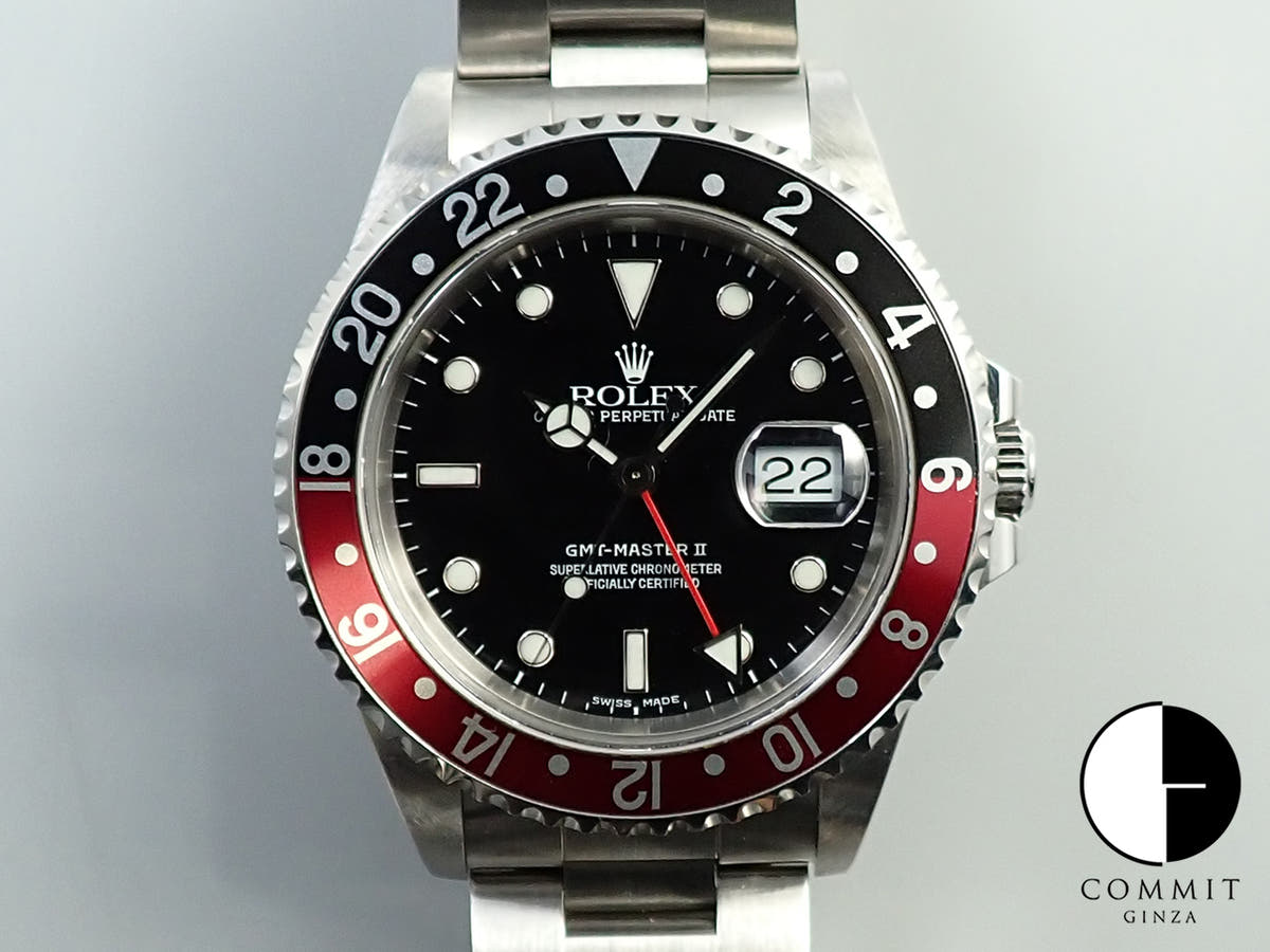 ロレックス GMTマスターII Ref.16710 ステンレススチール ブラック文字盤 オイスターブレスレット