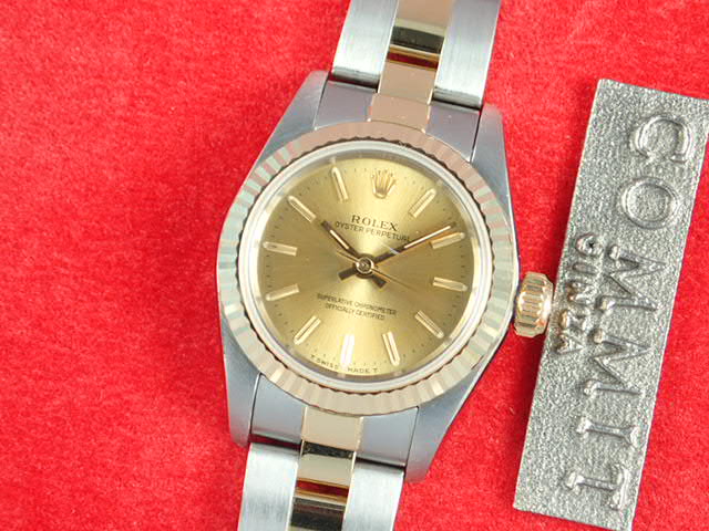 ロレックス オイスターパーペチュアル Ref.67193 シャンパン文字盤 中古 oyster-perpetual-27