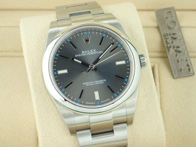 ロレックス オイスターパーペチュアル Ref.114300 ダークロジウム文字盤 中古 oyster-perpetual-28