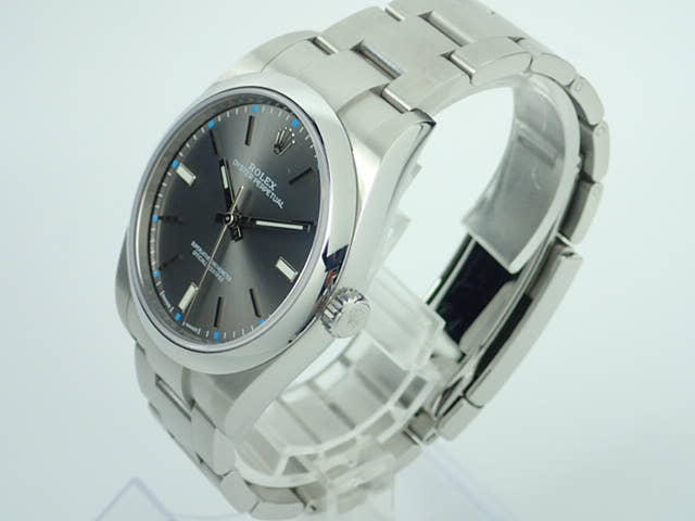 ロレックス オイスターパーペチュアル Ref.114300 ダークロジウム文字盤 中古 oyster-perpetual-28