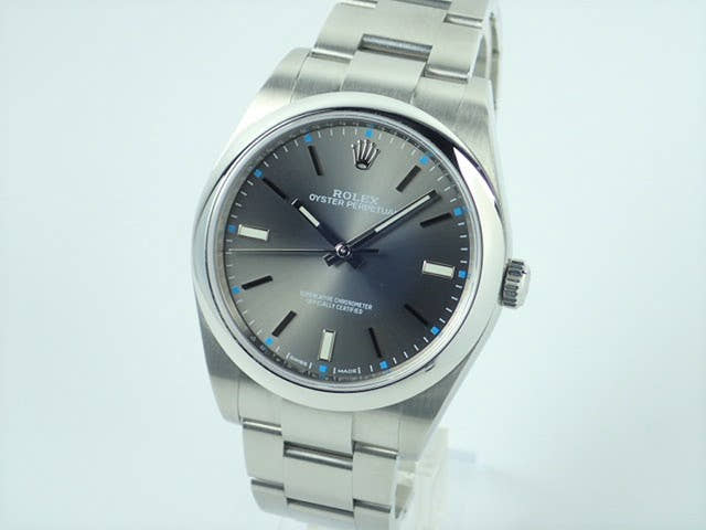 ロレックス オイスターパーペチュアル Ref.114300 ダークロジウム文字盤 中古 oyster-perpetual-28