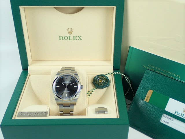 ロレックス オイスターパーペチュアル Ref.114300 ダークロジウム文字盤 中古 oyster-perpetual-28