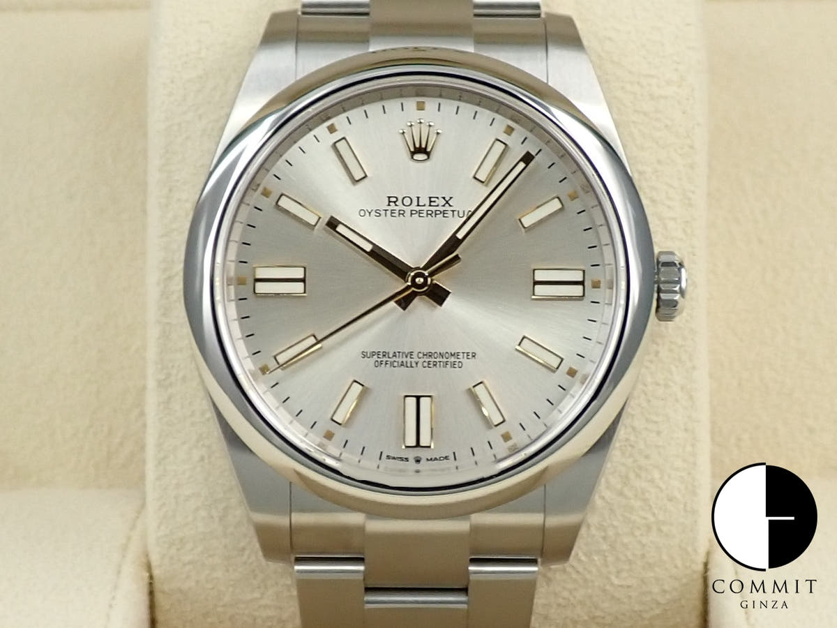 ロレックス オイスターパーペチュアル41 Ref.124300 ステンレススチール シルバー文字盤