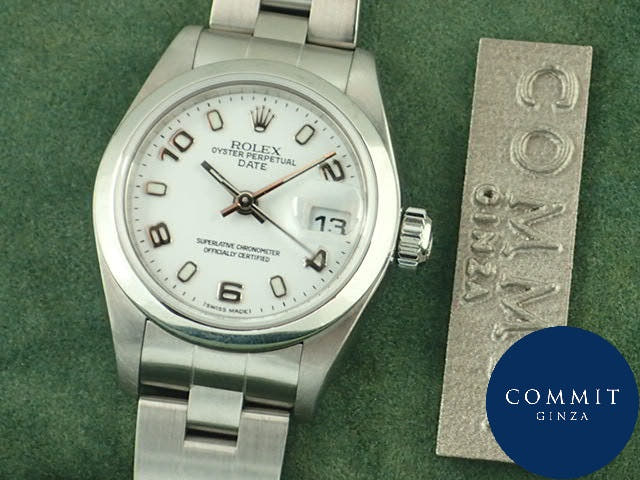 ロレックス オイスターパーペチュアルデイト Ref.79160 ホワイト文字盤 中古 oyster-perpetual-30