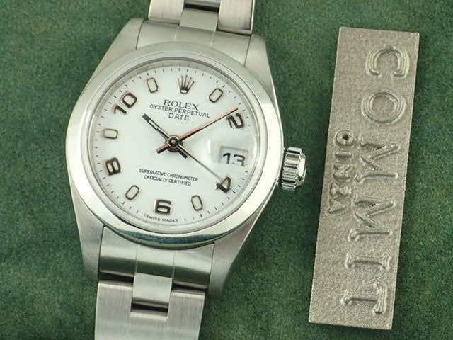 ロレックス オイスターパーペチュアルデイト Ref.79160 ホワイト文字盤 中古 oyster-perpetual-30