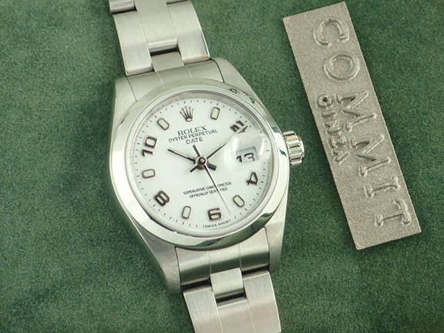ロレックス オイスターパーペチュアルデイト Ref.79160 ホワイト文字盤 中古 oyster-perpetual-30