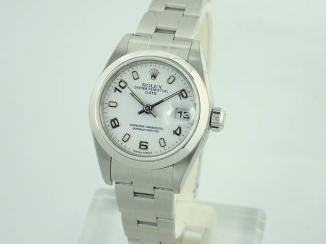 ロレックス オイスターパーペチュアルデイト Ref.79160 ホワイト文字盤 中古 oyster-perpetual-30