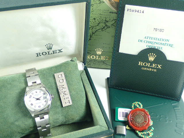 ロレックス オイスターパーペチュアルデイト Ref.79160 ホワイト文字盤 中古 oyster-perpetual-30