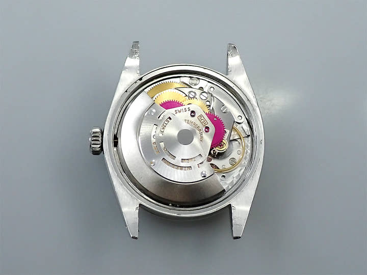 ロレックス オイスターパーペチュアル デイト Ref.1500 ステンレススチール トロピカルミラー文字盤 中古 8295LP4S