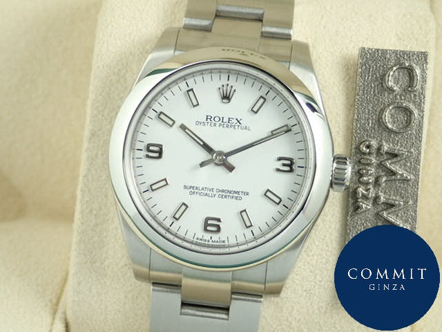 ロレックス オイスターパーペチュアル Ref.177200 ホワイト文字盤 中古 oyster-perpetual-33