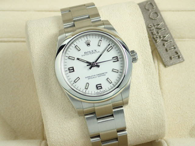ロレックス オイスターパーペチュアル Ref.177200 ホワイト文字盤 中古 oyster-perpetual-33