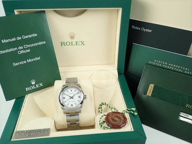 ロレックス オイスターパーペチュアル Ref.177200 ホワイト文字盤 中古 oyster-perpetual-33