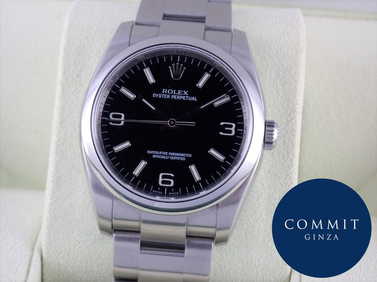 ロレックス オイスターパーペチュアル Ref.116000 ブラック文字盤 中古 oyster-perpetual-35