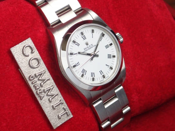 ロレックス オイスターパーペチュアル Ref.77080 ホワイト文字盤 中古 oyster-perpetual-4