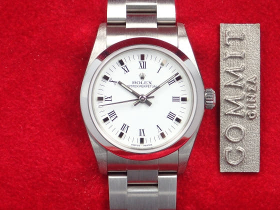 ロレックス オイスターパーペチュアル Ref.77080 ホワイト文字盤 中古 oyster-perpetual-4