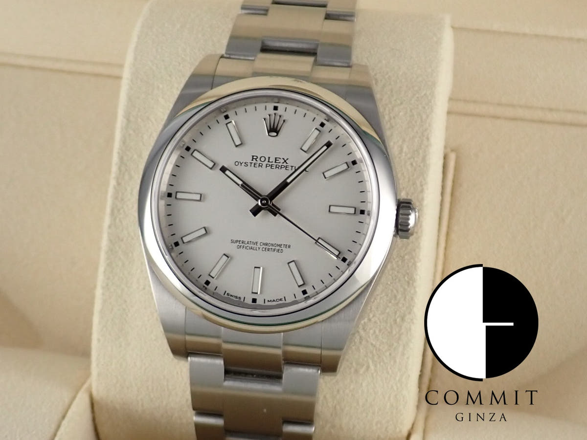 ロレックス オイスターパーペチュアル Ref.114300 ホワイト文字盤 中古 oyster-perpetual-54