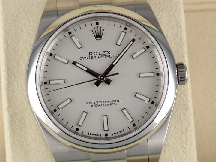 ロレックス オイスターパーペチュアル Ref.114300 ホワイト文字盤 中古 oyster-perpetual-54