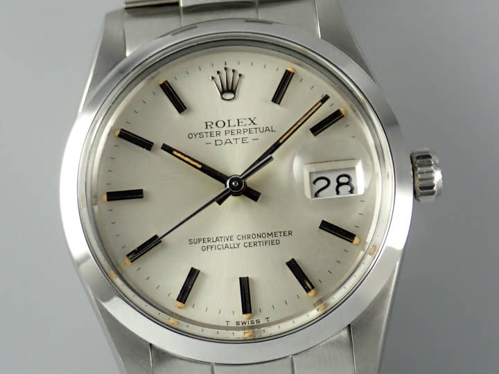 ロレックス オイスターパーペチュアル デイト Ref.15000 ステンレススチール シルバー文字盤