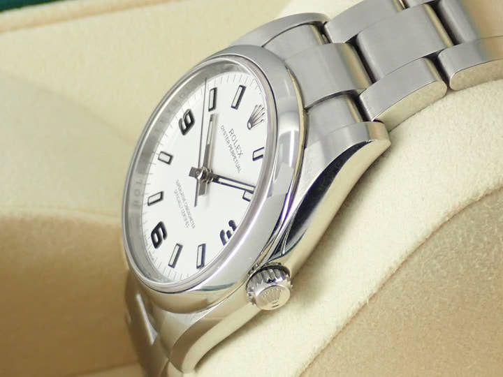 ロレックス オイスターパーペチュアル Ref.114200 ホワイト文字盤 中古 oyster-perpetual-58