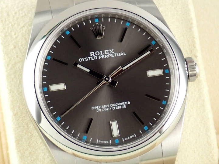 ロレックス オイスターパーペチュアル Ref.114300 ダークロジウム文字盤 中古 oyster-perpetual-67