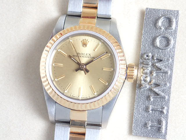 ロレックス オイスターパーペチュアル Ref.67193 シャンパン文字盤 中古 oyster-perpetual-7