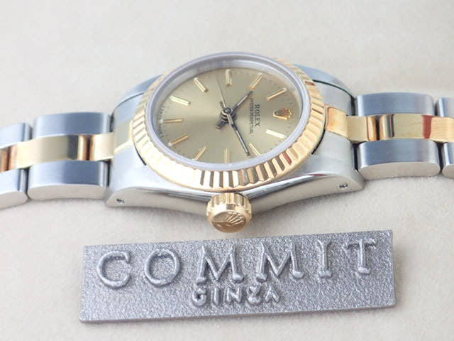 ロレックス オイスターパーペチュアル Ref.67193 シャンパン文字盤 中古 oyster-perpetual-7