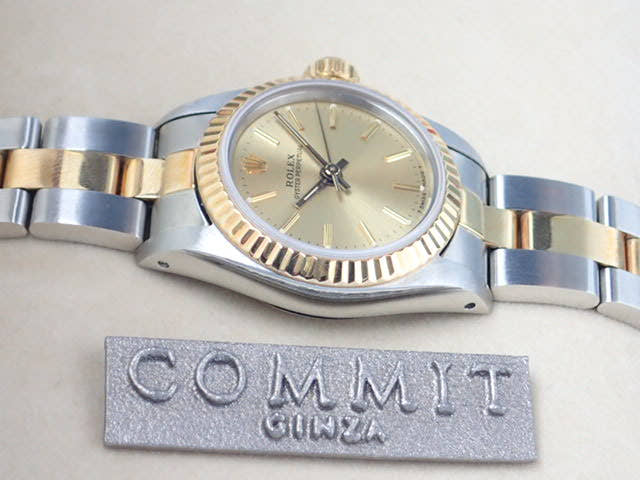 ロレックス オイスターパーペチュアル Ref.67193 シャンパン文字盤 中古 oyster-perpetual-7