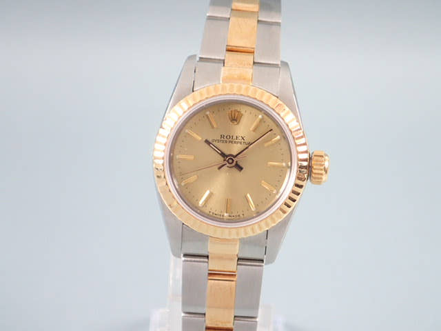 ロレックス オイスターパーペチュアル Ref.67193 シャンパン文字盤 中古 oyster-perpetual-7