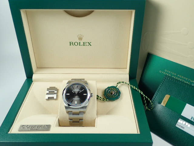 ロレックス オイスターパーペチュアル Ref.114300 ダークロジウム文字盤 中古 oyster-perpetual-29