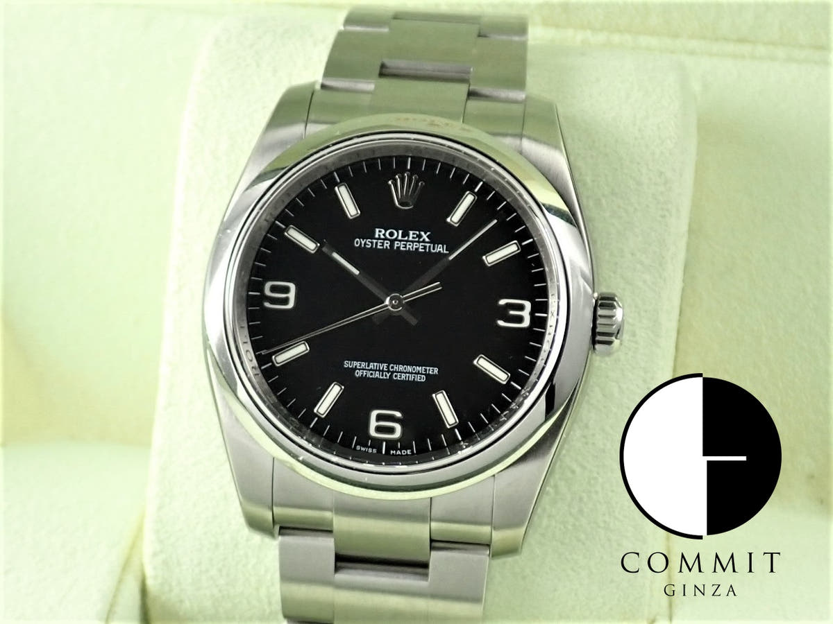 ロレックス オイスターパーペチュアル36 Ref.116000 ステンレススチール ブラック文字盤