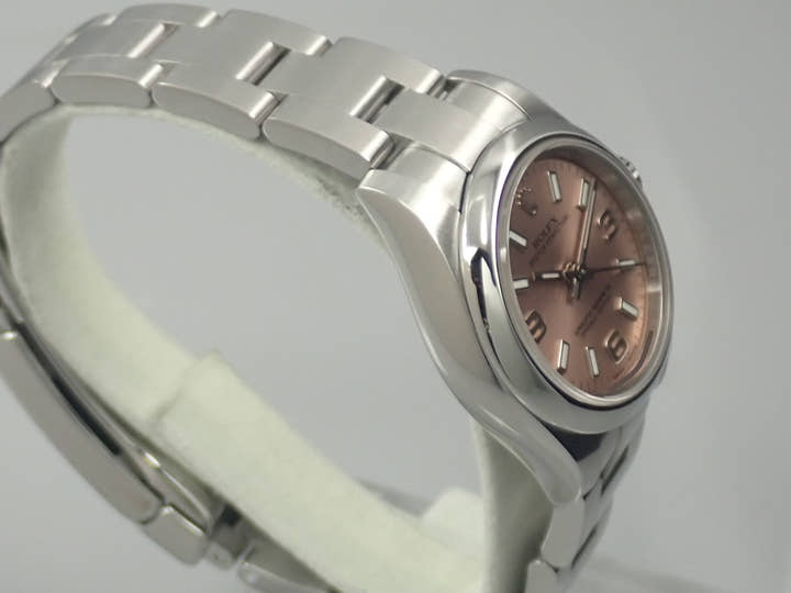 ロレックス オイスターパーペチュアル Ref.176200 ステンレススチール ピンク文字盤
